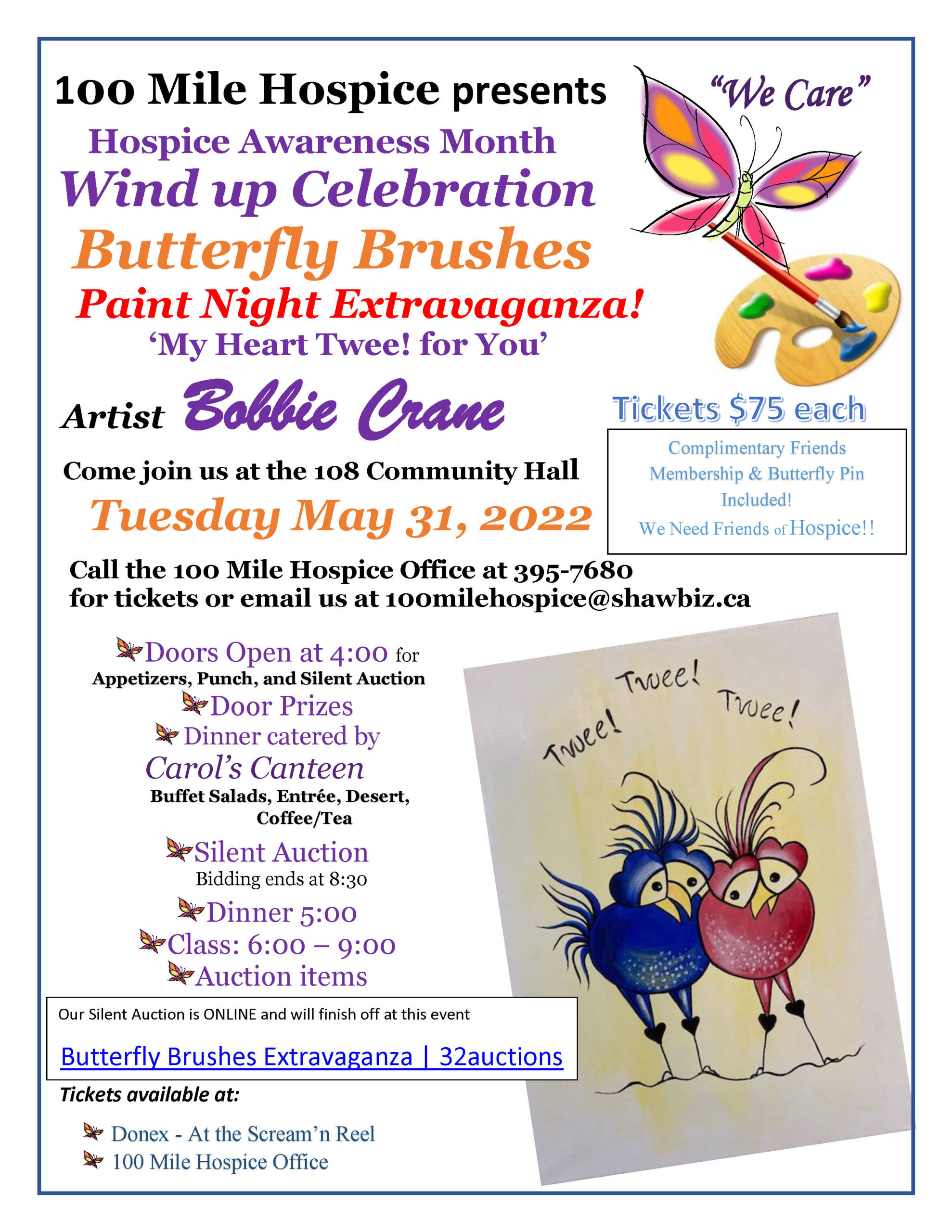 Butterfly Brushes Extravaganza & Silent Auction